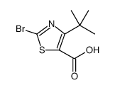 2-Bromo-4-(tert-butyl)thiazole-5-carboxylic acid structure