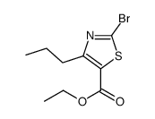 5-Thiazolecarboxylicacid,2-bromo-4-propyl-,ethylester(9CI)结构式