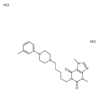 3,7-dimethyl-1-[5-[4-(3-methylphenyl)piperazin-1-yl]pentyl]purine-2,6- dione dihydrochloride picture