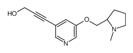 3-[5-[[(2S)-1-methylpyrrolidin-2-yl]methoxy]pyridin-3-yl]prop-2-yn-1-ol Structure