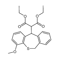 Diethyl (4-methoxy-6,11-dihydrodibenzo[b,e]thiepin-11-yl)malonate结构式