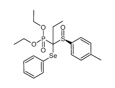 diethyl (1-(phenylselanyl)-1-((S)-p-tolylsulfinyl)propyl)phosphonate Structure