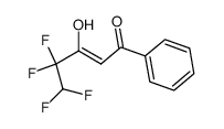 4,4,5,5-tetrafluoro-3-hydroxy-1-phenylpent-2-en-1-one Structure
