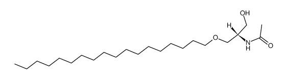 1-Octadecyl-2-acetamido-sn-glycerol Structure