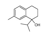 (+/-)-8-Hydroxy-2-methyl-8-isopropyl-5.6.7.8-tetrahydro-naphthalin结构式