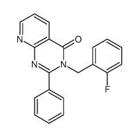 3-[(2-fluorophenyl)methyl]-2-phenylpyrido[2,3-d]pyrimidin-4-one结构式