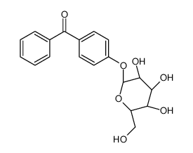 (4-(beta-D-Glucopyranosyloxy)phenyl)phenylmethanone hemihydrate结构式