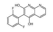 3-(2,6-difluorophenyl)-4-hydroxy-1H-1,8-naphthyridin-2-one Structure