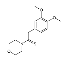 2-(3,4-dimethoxyphenyl)-1-(morpholin-4-yl)ethanethione结构式