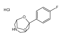 1-(4-fluorophenyl)-9,10-dioxa-5-azabicyclo[5.2.1]decane hydrochloride Structure