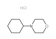 Morpholine,4-cyclohexyl-, hydrochloride (1:1) structure