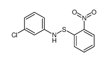 N-(3-chlorophenyl)-S-(2-nitrophenyl)thiohydroxylamine结构式