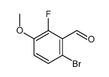 6-bromo-2-fluoro-3-methoxybenzaldehyde structure