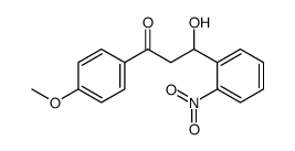 3-hydroxy-1-(4-methoxyphenyl)-3-(2-nitrophenyl)propan-1-one Structure