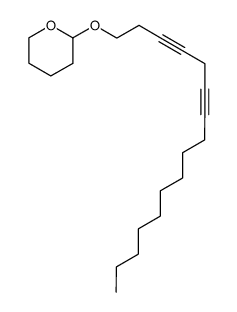 1-(2-tetrahydropyranyloxy)-3,6-hexadecadiyne结构式