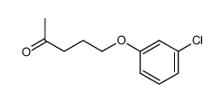 5-(3-chloro-phenoxy)-pentan-2-one结构式