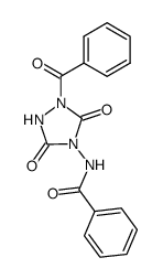 N-(1-benzoyl-3,5-dioxo-[1,2,4]triazolidin-4-yl)-benzamide Structure