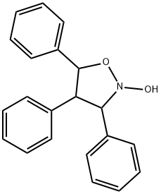 Isoxazolidine,2-hydroxy-3,4,5-triphenyl- structure