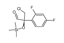 3-chloro-2-(2,4-difluorophenyl)-2-(trimethylsilanyloxy)propionaldehyde Structure