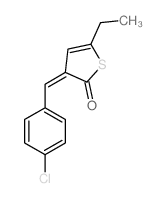 (3Z)-3-[(4-chlorophenyl)methylidene]-5-ethyl-thiophen-2-one结构式