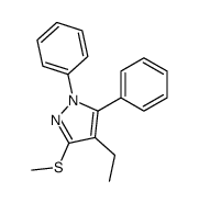 1,5-DIPHENYL-4-ETHYL-3-METHYLTHIO-1H-PYRAZOLE Structure