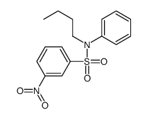 N-butyl-3-nitro-N-phenylbenzenesulfonamide结构式