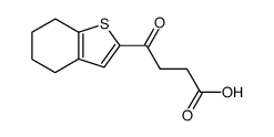 4-oxo-4-(4,5,6,7-tetrahydro-benzo[b]thiophen-2-yl)-butyric acid Structure