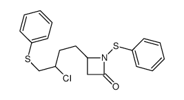 4-(3-chloro-4-phenylsulfanylbutyl)-1-phenylsulfanylazetidin-2-one结构式