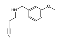 3-[(3-methoxyphenyl)methylamino]propanenitrile结构式