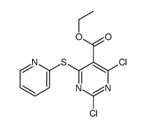 ethyl 2,4-dichloro-6-pyridin-2-ylsulfanylpyrimidine-5-carboxylate Structure