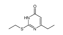 6-ethyl-2-ethylmercapto-3H-pyrimidin-4-one Structure