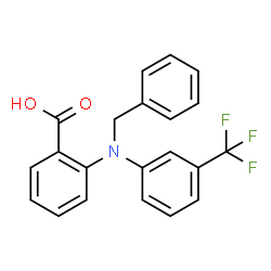Benzoic acid,2-[(phenylmethyl)[3-(trifluoromethyl)phenyl]amino]- structure