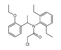 2-chloro-N-(2,6-diethylphenyl)-N-[1-(2-ethoxyphenyl)ethyl]acetamide结构式