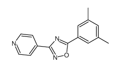5-(3,5-dimethylphenyl)-3-pyridin-4-yl-1,2,4-oxadiazole Structure