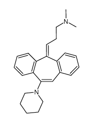 N,N-dimethyl-3-(10-(piperidin-1-yl)-5H-dibenzo[a,d][7]annulen-5-ylidene)propan-1-amine Structure