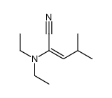 2-(diethylamino)-4-methylpent-2-enenitrile结构式