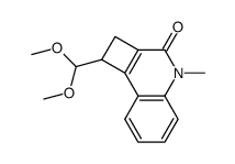 1-Dimethoxymethyl-4-methyl-2,4-dihydro-1H-cyclobuta[c]quinolin-3-one Structure