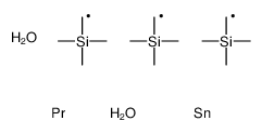 praseodymium,tris(trimethylsilylmethyl)tin,dihydrate Structure