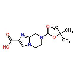7-Boc-5,6-dihydro-8H-imidazo[1,2-a]pyrazine-2-carboxylic acid Structure