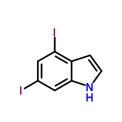 4,6-Diiodo-1H-indole structure