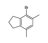 4-bromo-5,7-dimethyl-2,3-dihydro-1H-indene结构式