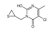 5-chloro-6-methyl-3-(thiiran-2-ylmethyl)-1H-pyrimidine-2,4-dione结构式