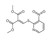 dimethyl 2-[(3-nitropyridin-2-yl)sulfanylmethylidene]propanedioate结构式