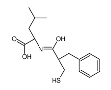 (2R)-2-[(2-benzyl-3-sulfanylpropanoyl)amino]-4-methylpentanoic acid Structure