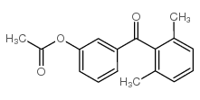 3-ACETOXY-2',6'-DIMETHYLBENZOPHENONE Structure