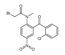 2-bromo-N-[2-(2-chlorobenzoyl)-4-nitrophenyl]-N-methylacetamide Structure