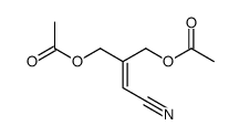 [2-(acetyloxymethyl)-3-cyanoprop-2-enyl] acetate Structure