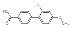 4-(2-Chloro-4-methoxyphenyl)benzoic acid结构式
