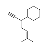 6-methylhept-5-en-1-yn-3-ylcyclohexane Structure