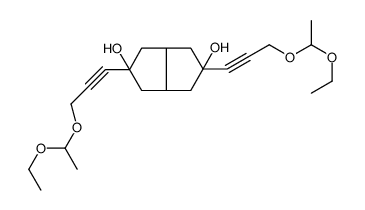 2,5-bis[3-(1-ethoxyethoxy)prop-1-ynyl]-1,3,3a,4,6,6a-hexahydropentalene-2,5-diol Structure